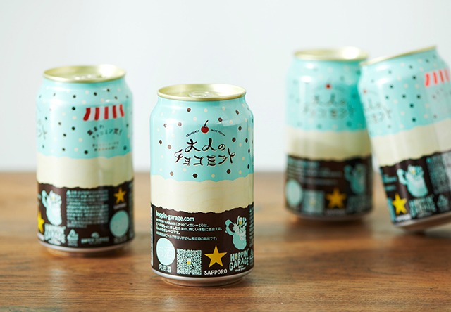 cerveza de menta con chocolate