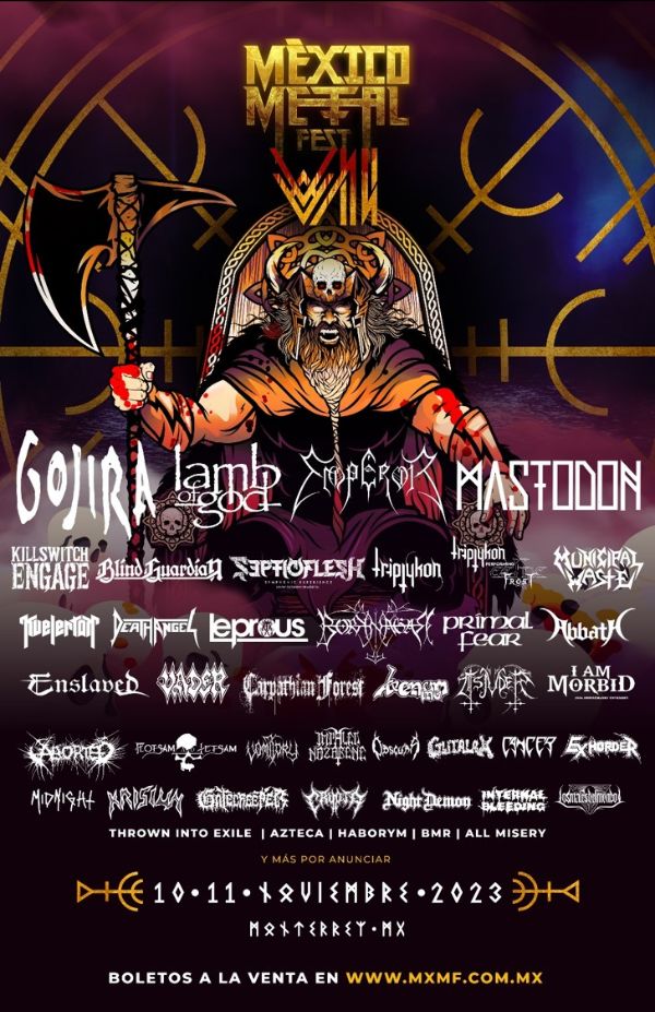Gojira y Mastodon, headliners del México Metal Fest VII