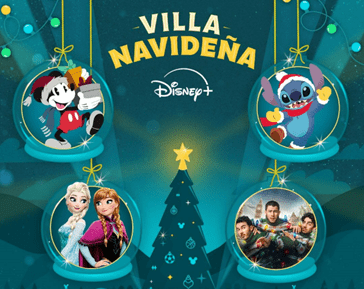 La Villa Navideña Disney+ en el Parque La Mexicana CDMX