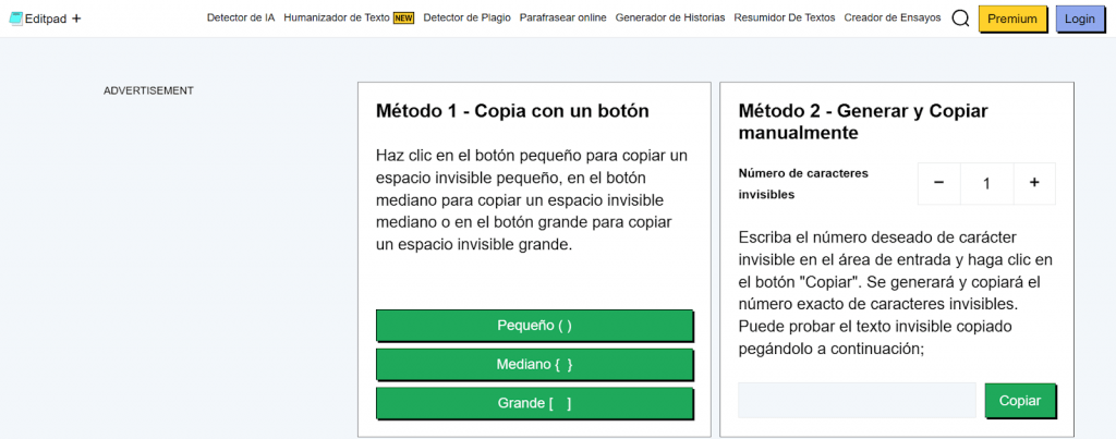 Caracteres Invisibles