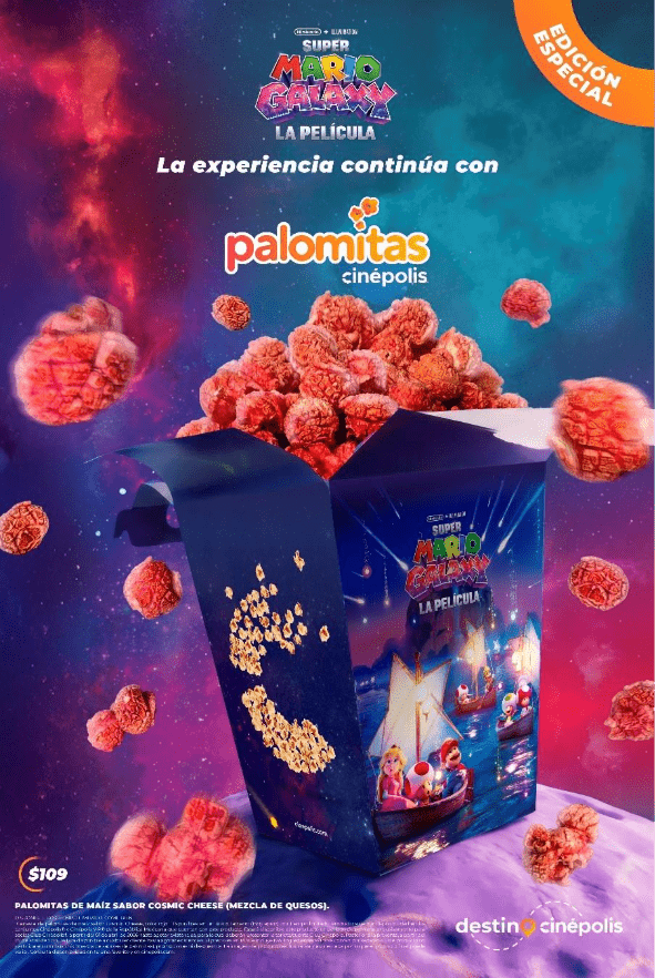 Palomitas edición especial de Super Mario Galaxy: La Película